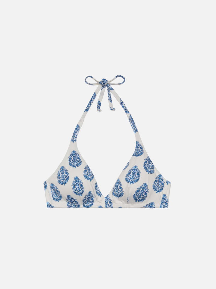 Gaia – Triangel-Bralette-Oberteil mit Paisley-Print