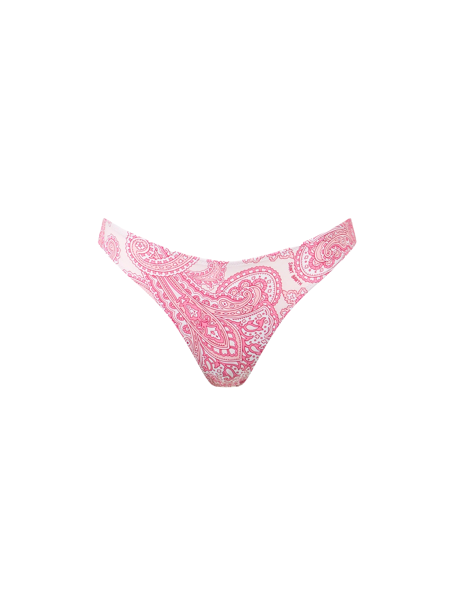 Woman pink paisley classic swim briefs Lido - MC2 Saint Barth