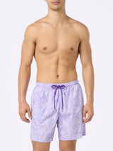 Herren-Badeshorts Lighting aus leichtem Stoff mit Paisley-Print