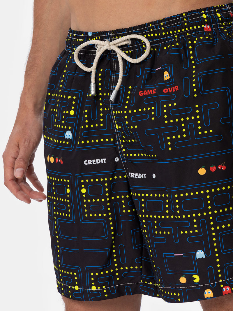 Costume da bagno da uomo in tessuto leggero Lighting con stampa Pac-Man |PAC-MAN SPECIAL EDITION