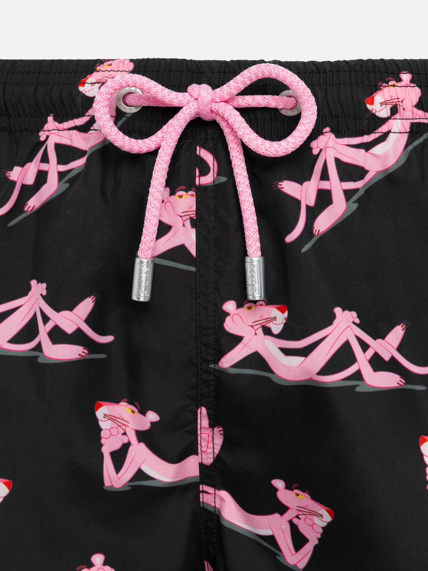 Lightweight fabric swim shorts Lighting with The Pink Panther print | THE PINK PANTHER SPECIAL EDITION