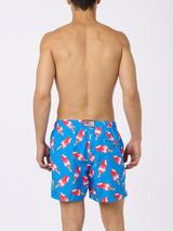 Man swim shorts with Fior di Fragola print  | Algida® Special Edition