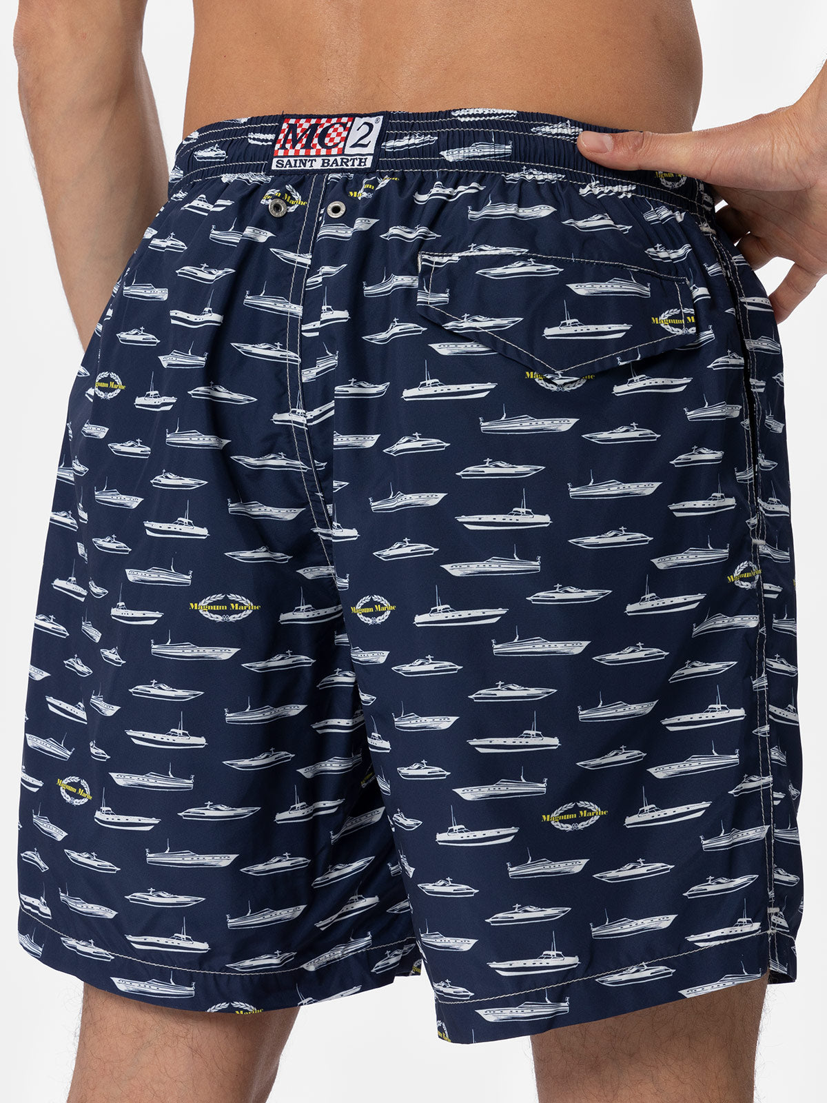 Costume da bagno da uomo in tessuto leggero con stampa Magnum Marine | EDIZIONE SPECIALE MAGNUM MARINE