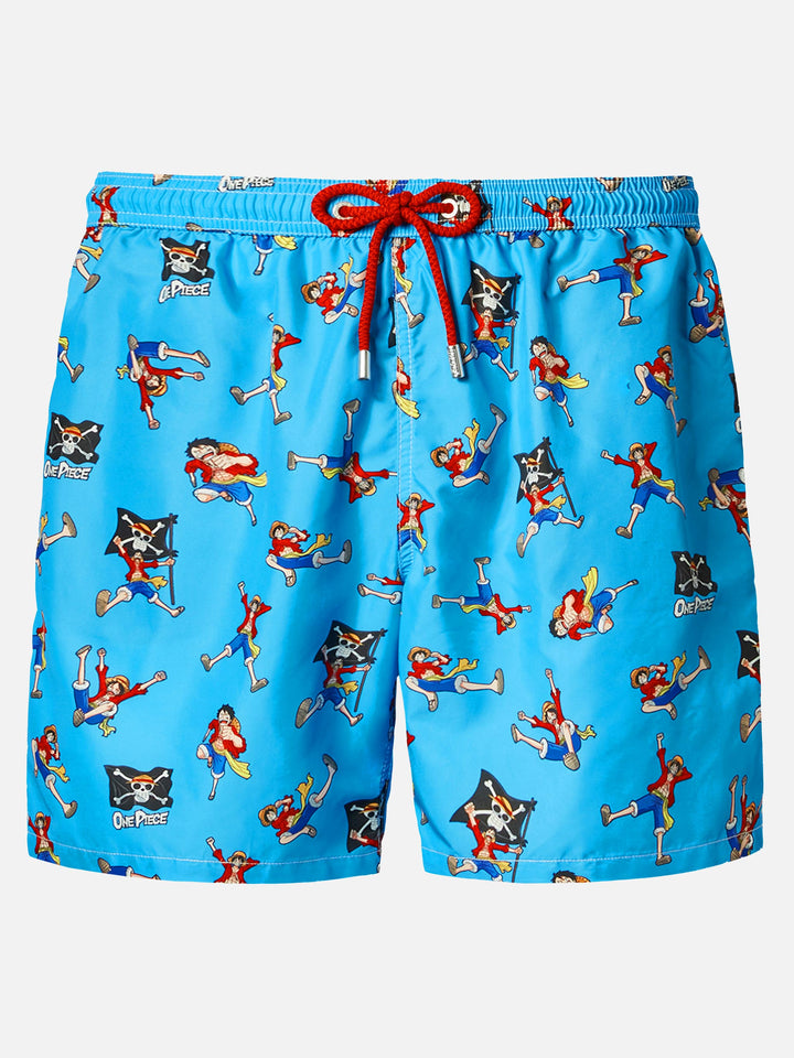 Lightweight fabric swim shorts Lighting with One Piece print | ONE PIECE® SPECIAL EDITION