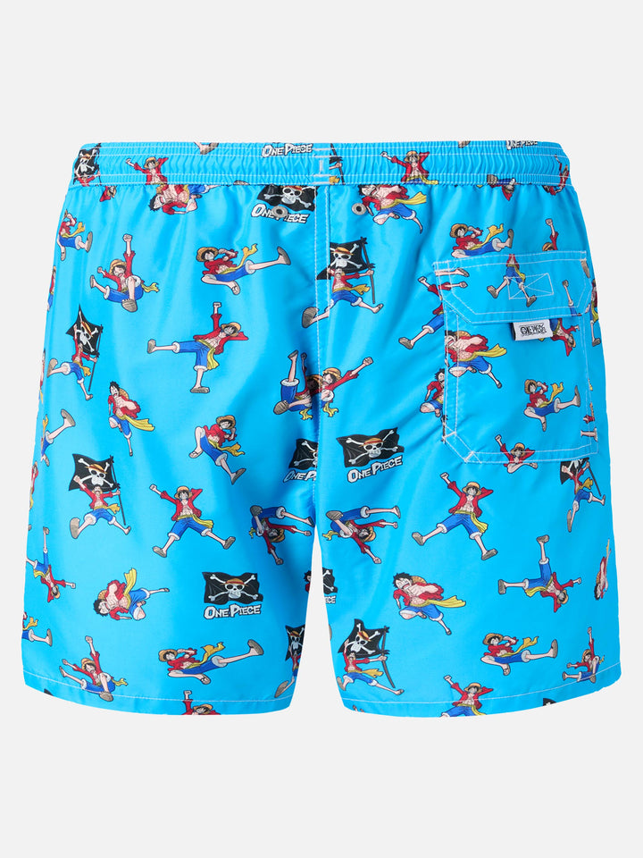 Lightweight fabric swim shorts Lighting with One Piece print | ONE PIECE® SPECIAL EDITION