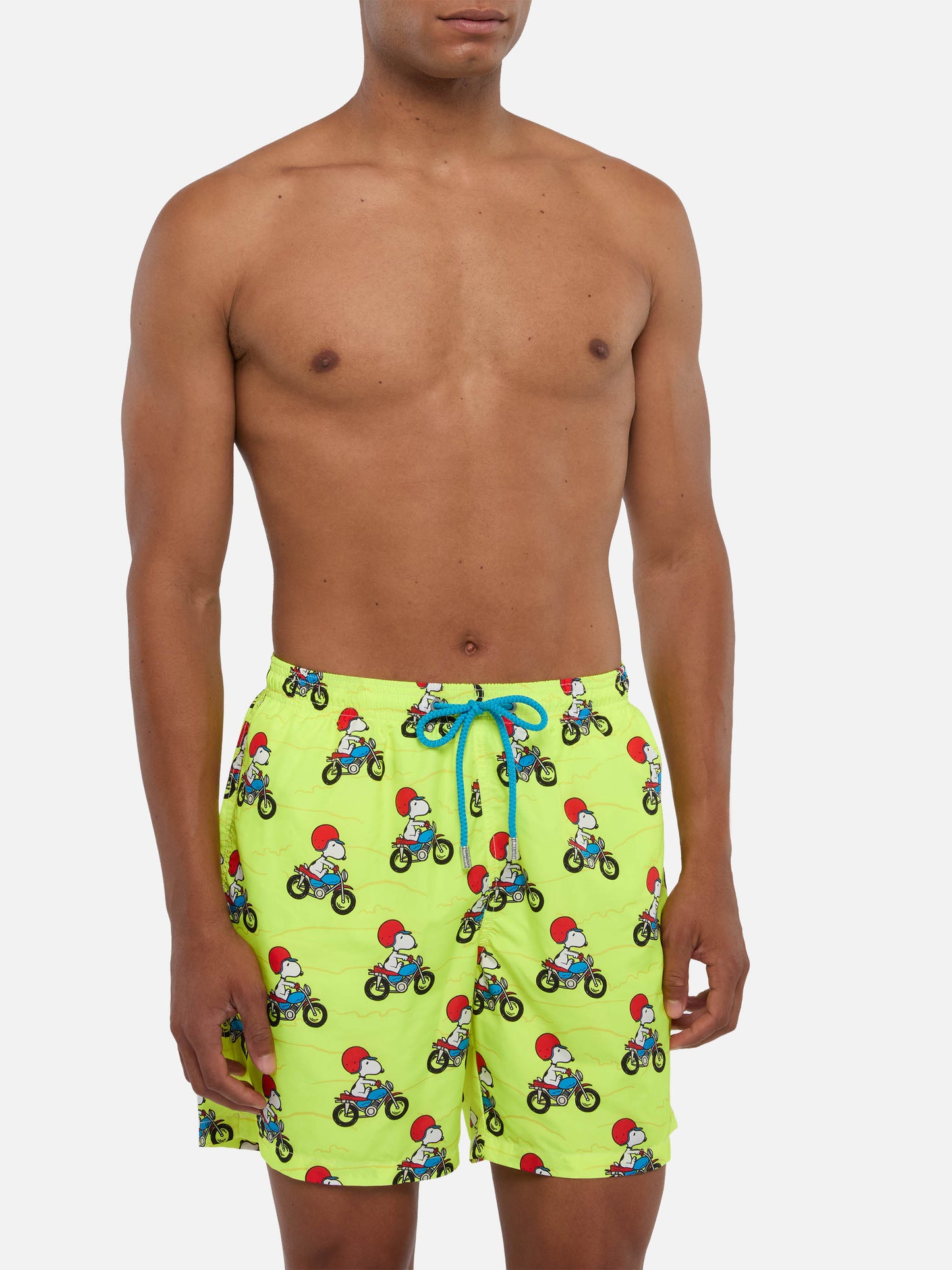 Costume da bagno da uomo in tessuto leggero con stampa Snoopy | EDIZIONE SPECIALE PEANUTS®