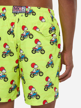 Costume da bagno da uomo in tessuto leggero con stampa Snoopy | EDIZIONE SPECIALE PEANUTS®