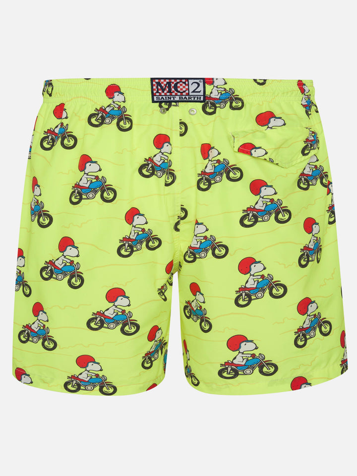 Costume da bagno da uomo in tessuto leggero con stampa Snoopy | EDIZIONE SPECIALE PEANUTS®