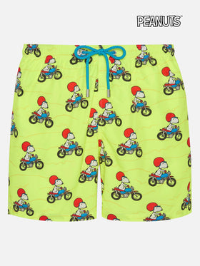 Herren-Badeshorts aus leichtem Stoff mit Snoopy-Aufdruck | PEANUTS® SONDEREDITION