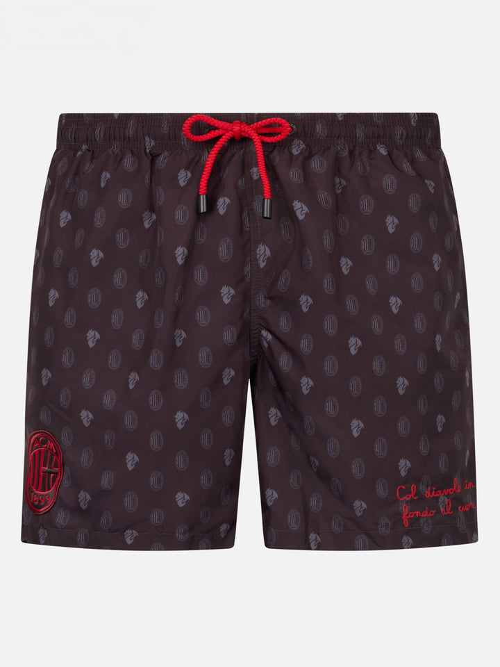Lighting AC Milan logo print swim shorts | Special Edition