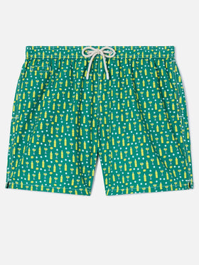 Green Lighting Micro swim shorts with cedrata and cocktail print | Special Edition