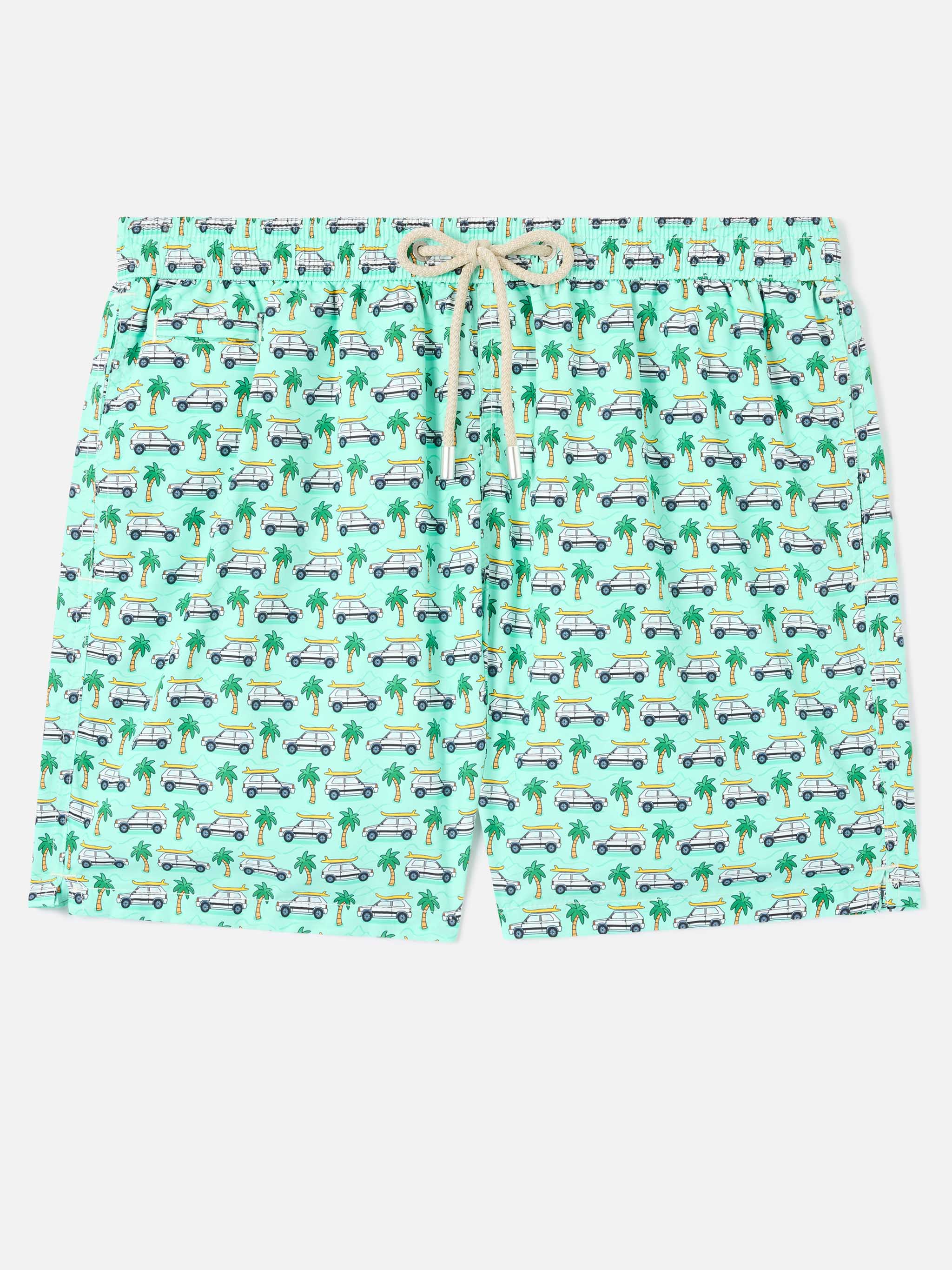 Lighting Micro Fantasy green Panda print swim shorts | Special