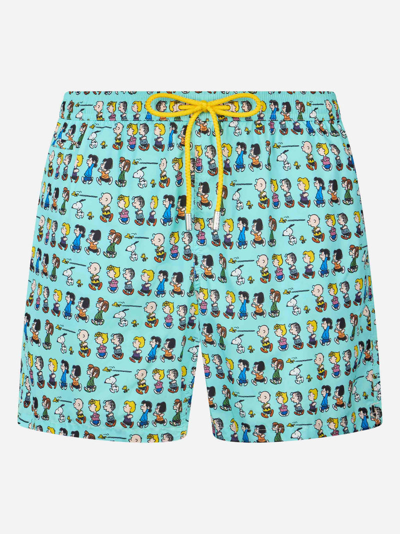 Man lightweight fabric swim-shorts Lighting Micro Fantasy with Peanuts print | SNOOPY PEANUTS™ SPECIAL EDITION