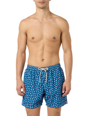 Costume da bagno da uomo in tessuto leggero Lighting Micro Fantasy con stampa stelle marine