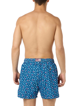 Costume da bagno da uomo in tessuto leggero Lighting Micro Fantasy con stampa stelle marine