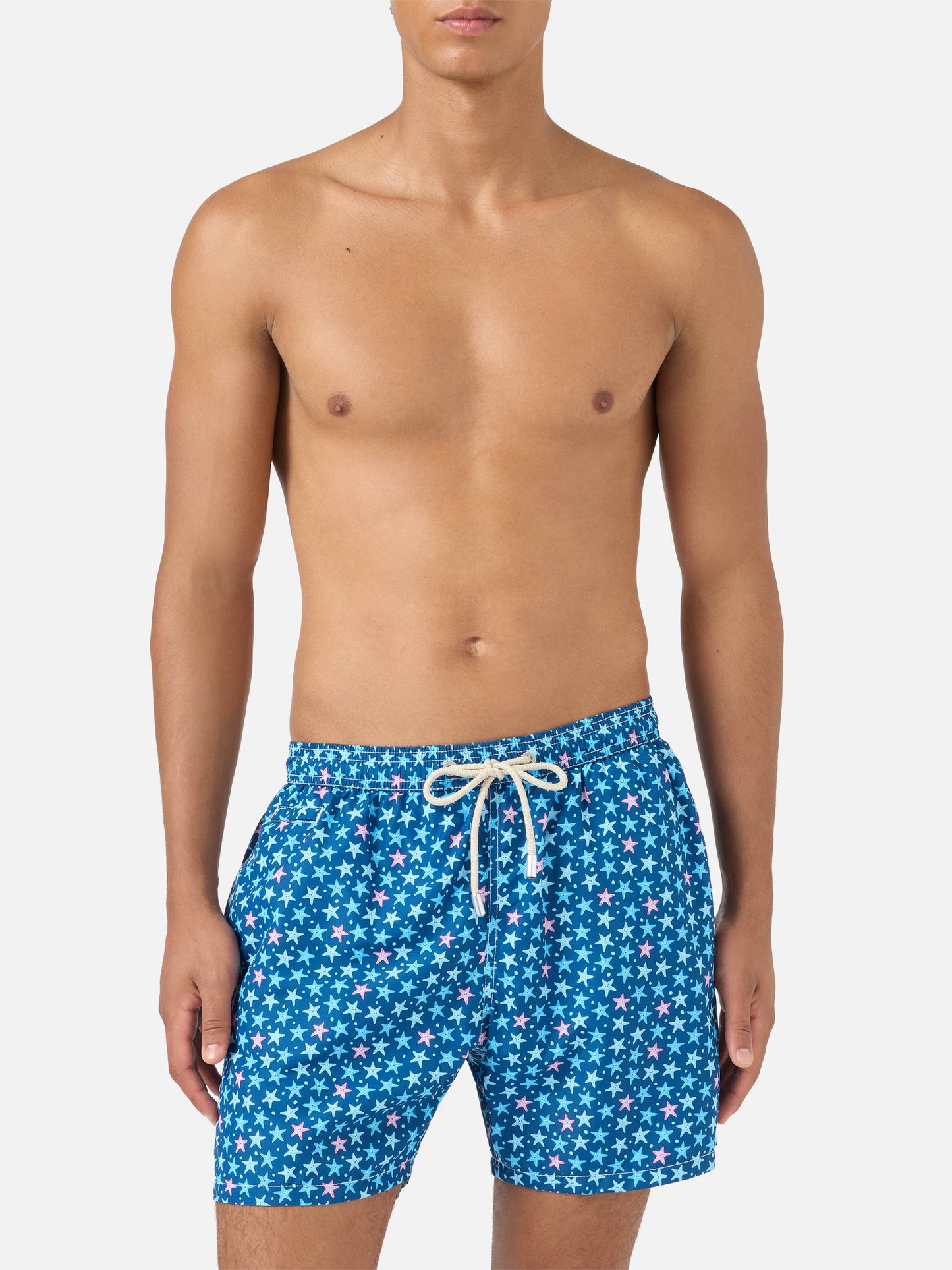 Lighting Micro Fantasy blue starfish print swim shorts
