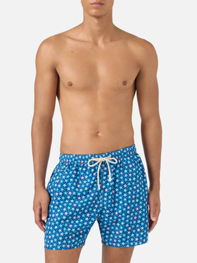 Lighting Micro Fantasy blue starfish print swim shorts