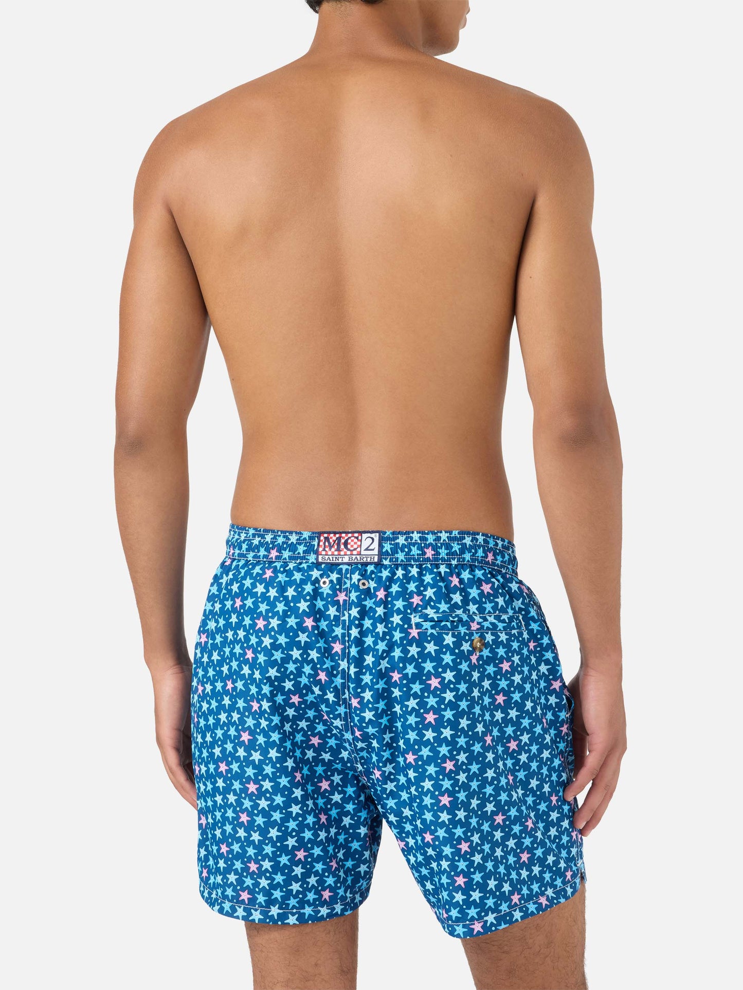 Lighting Micro Fantasy blue starfish print swim shorts