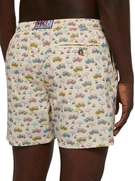 Lightweight fabric swim shorts Lighting with dune buggy print | FIAT SPECIAL EDITION