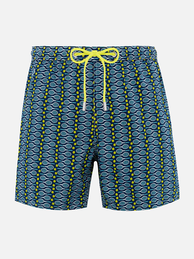 Badeshorts für Herren aus leichtem Stoff Lighting Micro Fantasy mit Tennis-Print