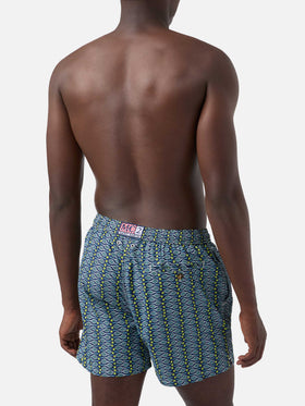 Badeshorts für Herren aus leichtem Stoff Lighting Micro Fantasy mit Tennis-Print