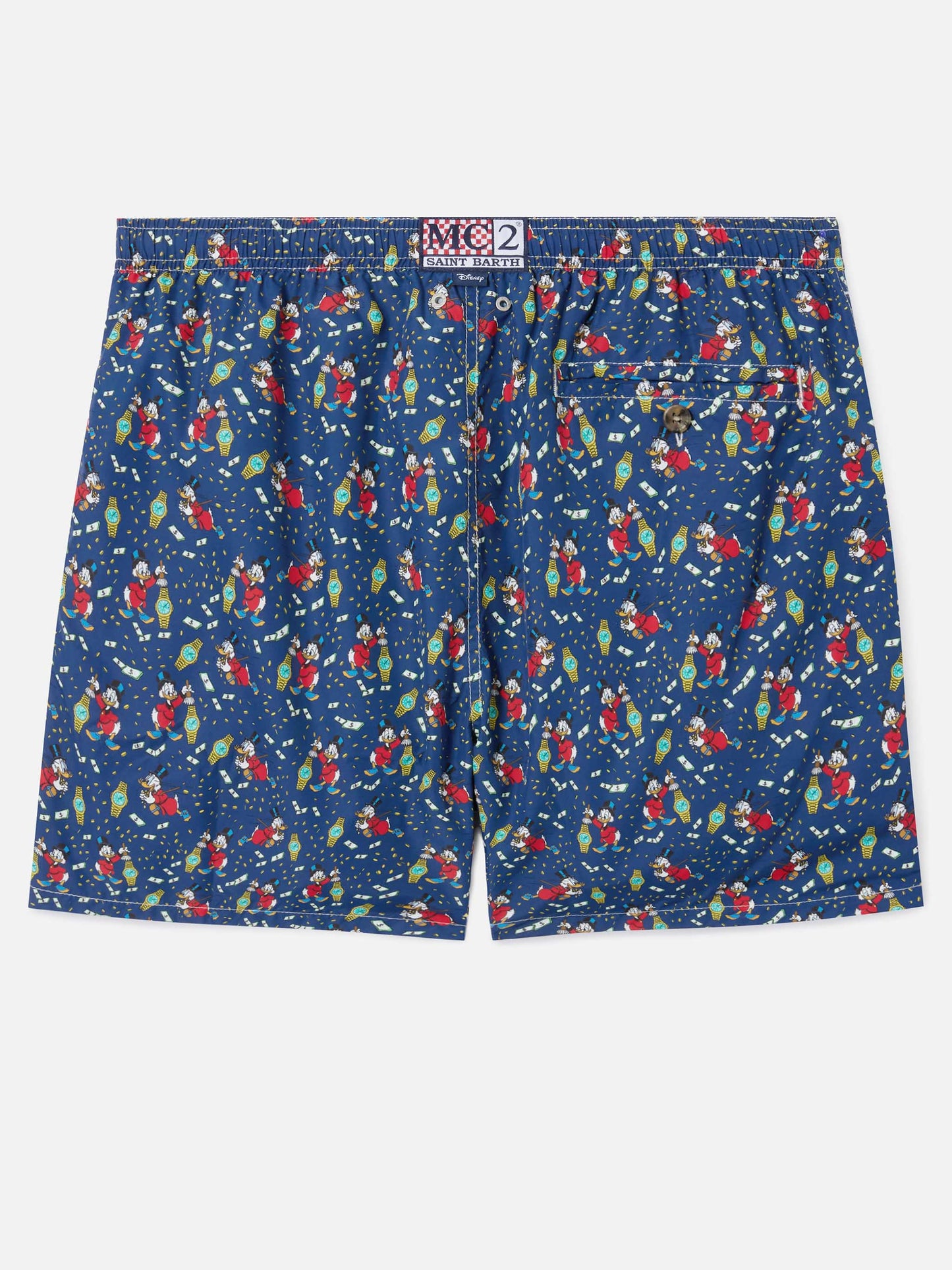 Bañador corto Micro Lighting Navy con estampado McDuck y relojes | Edición Especial 