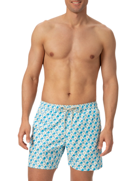 Lightweight fabric swim shorts Lighting with padel print