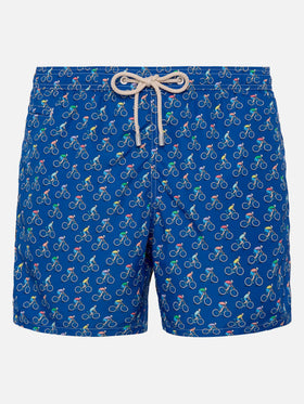 Badeshorts aus leichtem Stoff „Lighting“ mit Biker-Print