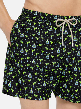 Badeshorts aus leichtem Stoff „Lighting“ mit Margarita-Print