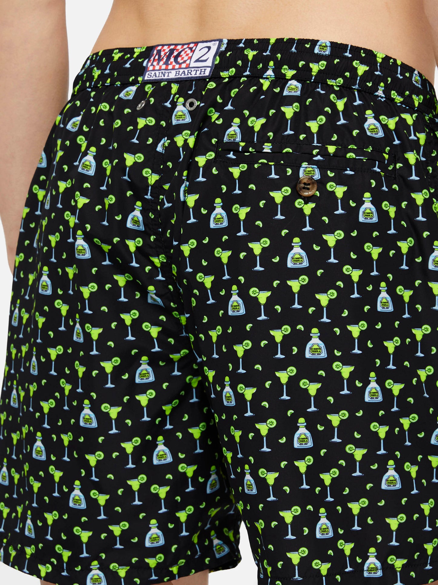 Badeshorts aus leichtem Stoff „Lighting“ mit Margarita-Print