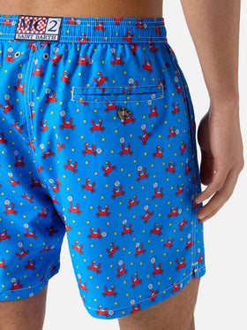 Bluette Lighting Micro swim shorts with crab padel print