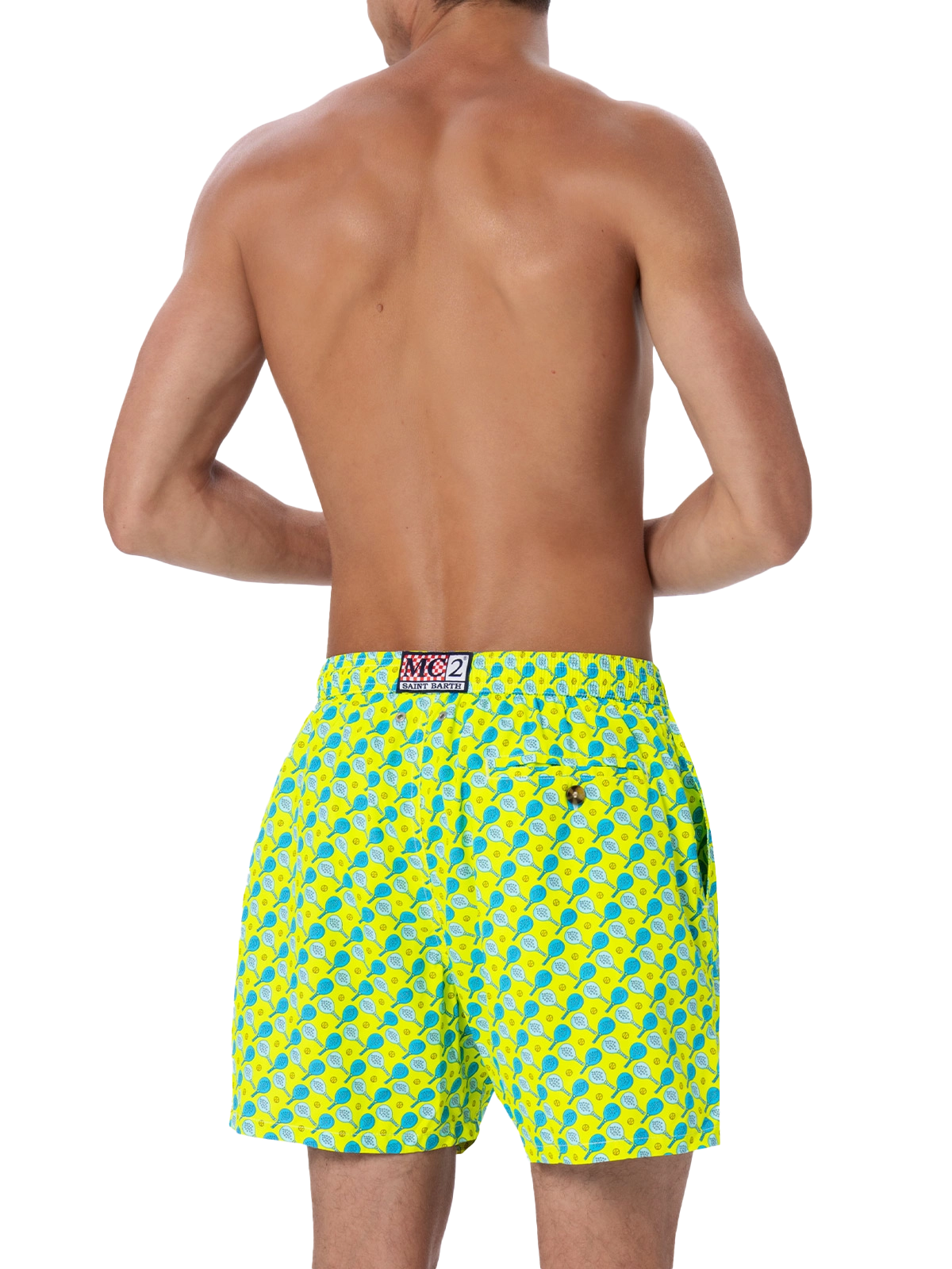Costume da bagno da uomo in tessuto leggero Lighting Micro Fantasy con stampa padel