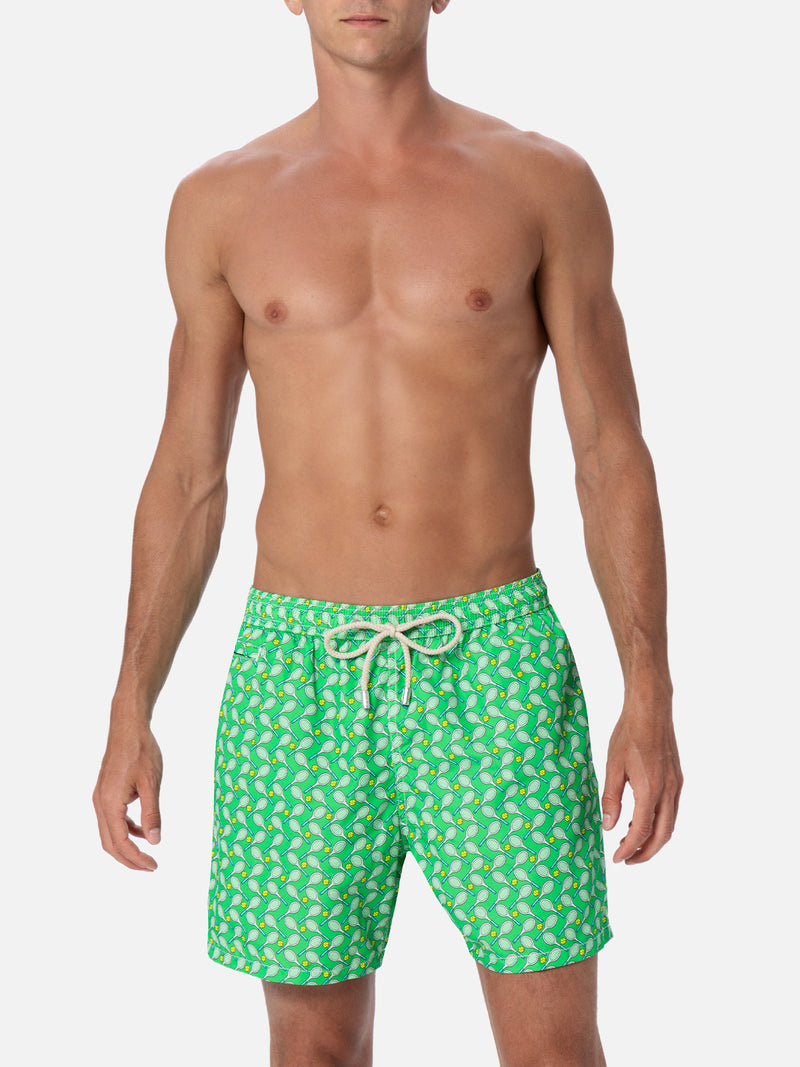 Badeshorts für Herren aus leichtem Stoff Lighting Micro Fantasy mit Tennis-Print