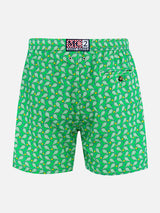 Badeshorts für Herren aus leichtem Stoff Lighting Micro Fantasy mit Tennis-Print