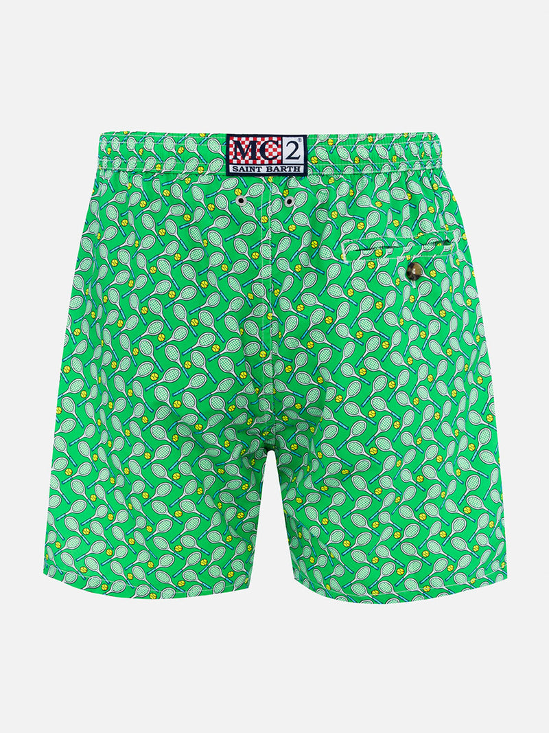 Badeshorts für Herren aus leichtem Stoff Lighting Micro Fantasy mit Tennis-Print