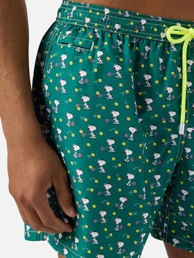 Costume mare Lighting Micro verde con stampa Snoopy tennis | Special Edition