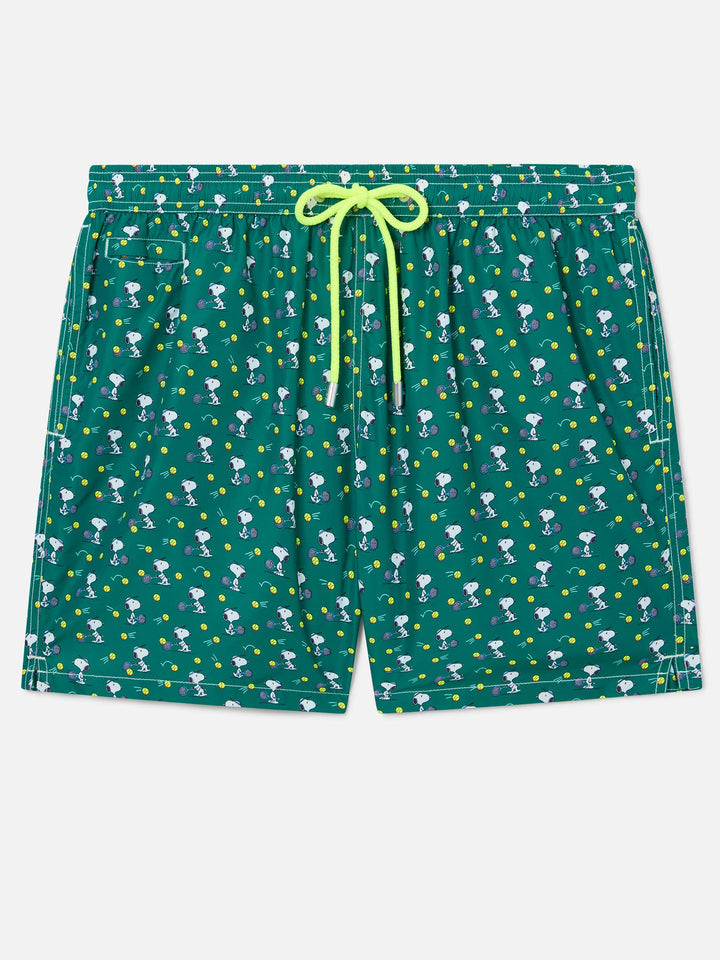 Green Lighting Micro swim shorts with Snoopy tennis print | Special Edition