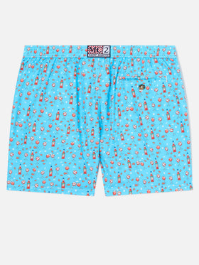 Lightweight fabric swim shorts Lighting with Aperol spritz print | APEROL SPECIAL EDITION