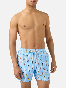 Striped Lighting Micro swim shorts with Mickey Mouse print | Special Edition