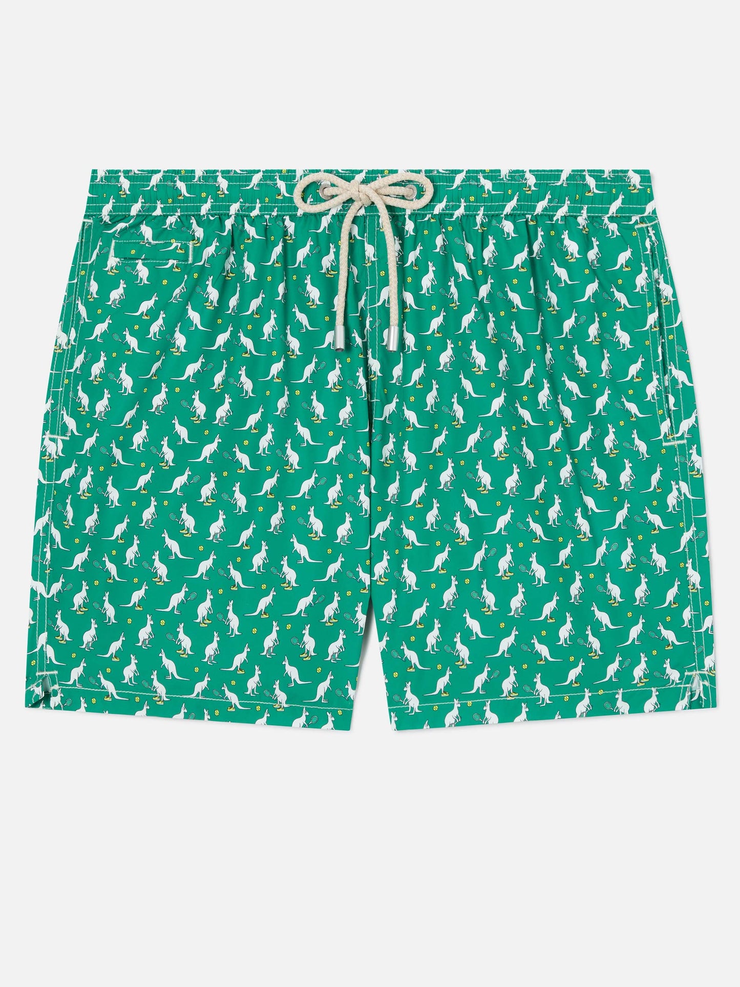 Badeshorts mit Lighting Micro Fantasy grünem Australian-Print | Special Edition 