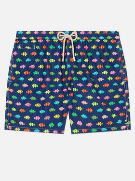 Lighting Micro Fantasy blue clownfish print swim shorts