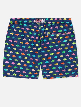 Lighting Micro Fantasy blue clownfish print swim shorts