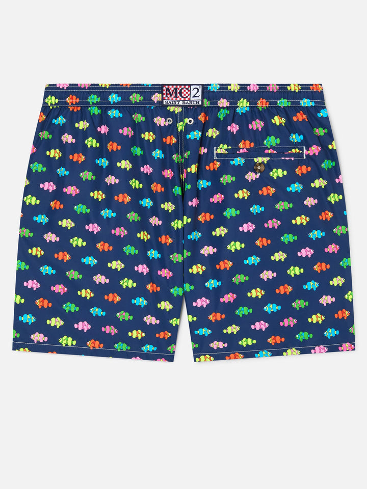 Herren-Badeshorts aus leichtem Stoff Lighting Micro Fantasy mit Clownfisch-Aufdruck