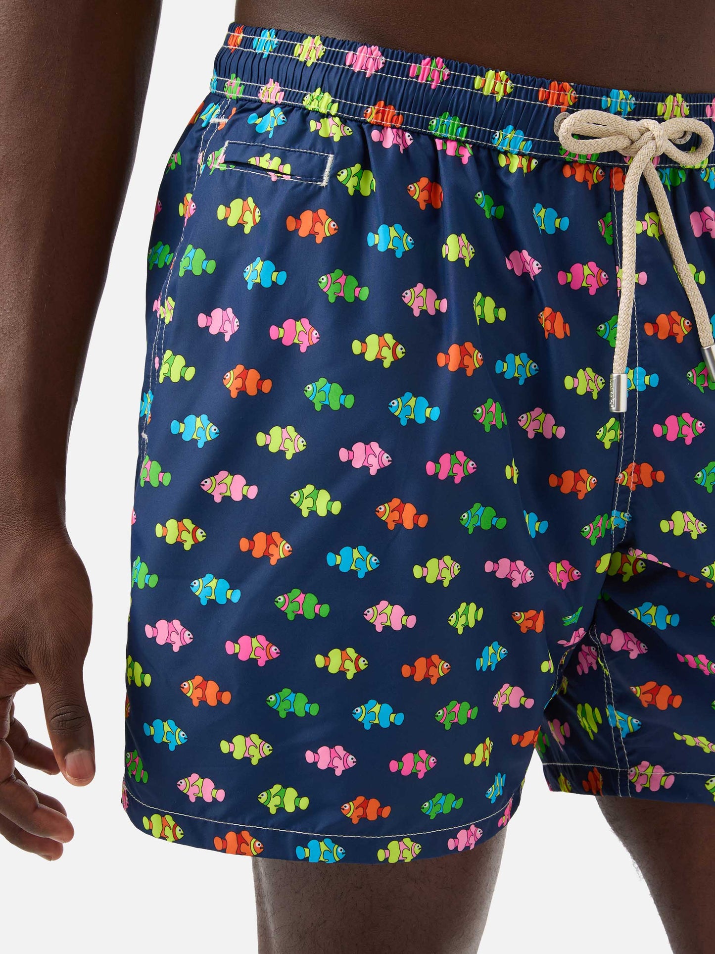 Lighting Micro Fantasy blue clownfish print swim shorts