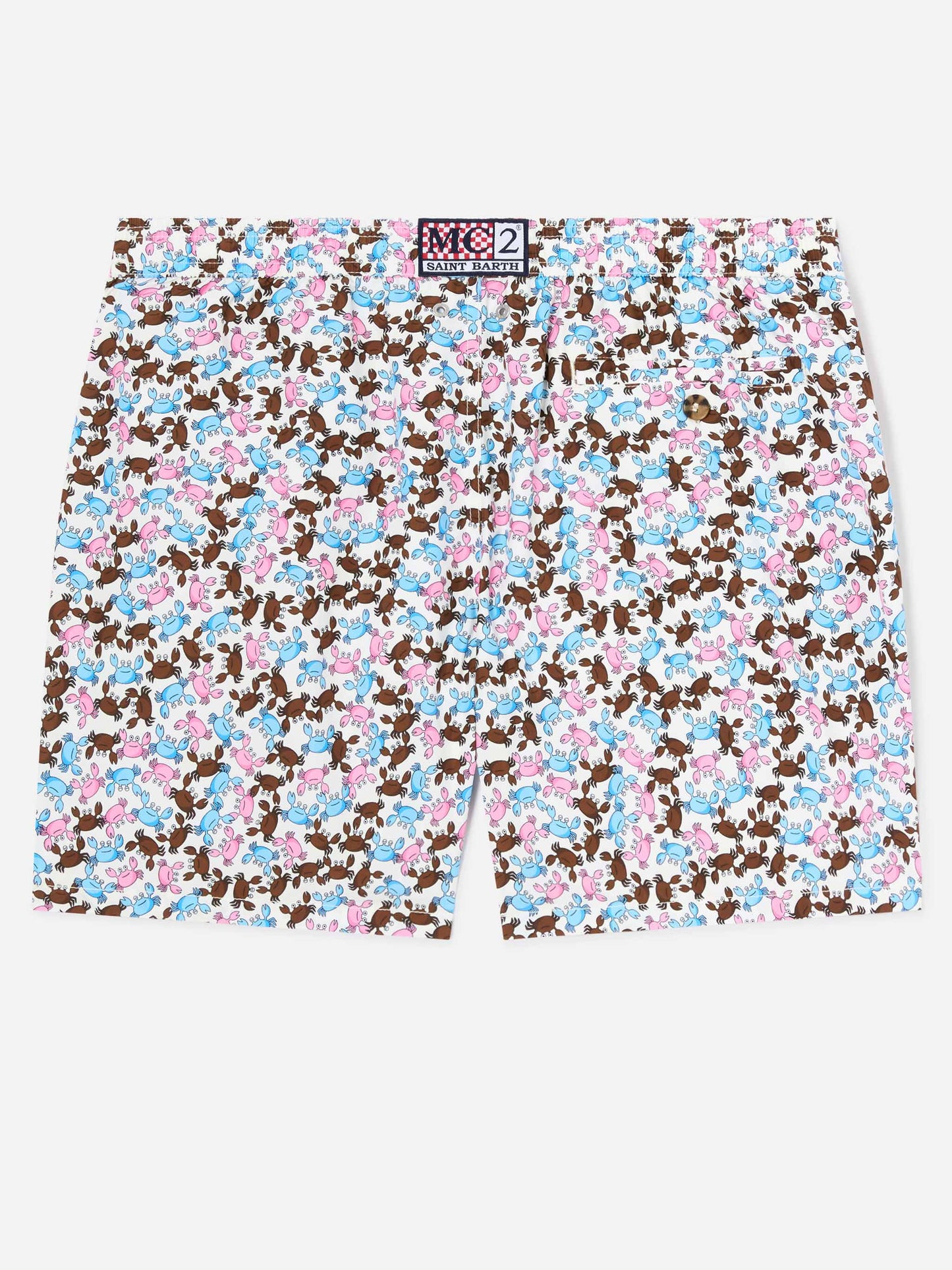 Herren-Badeshorts aus leichtem Stoff Lighting Micro Fantasy mit Krabben-Print