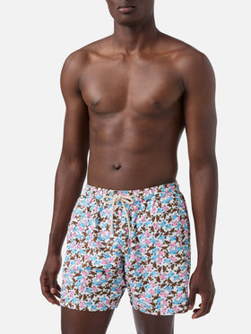 Herren-Badeshorts aus leichtem Stoff Lighting Micro Fantasy mit Krabben-Print