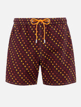 Badeshorts für Herren aus leichtem Stoff Lighting Micro Fantasy mit Roma-Aufdruck | AS ROMA SPECIAL EDITION