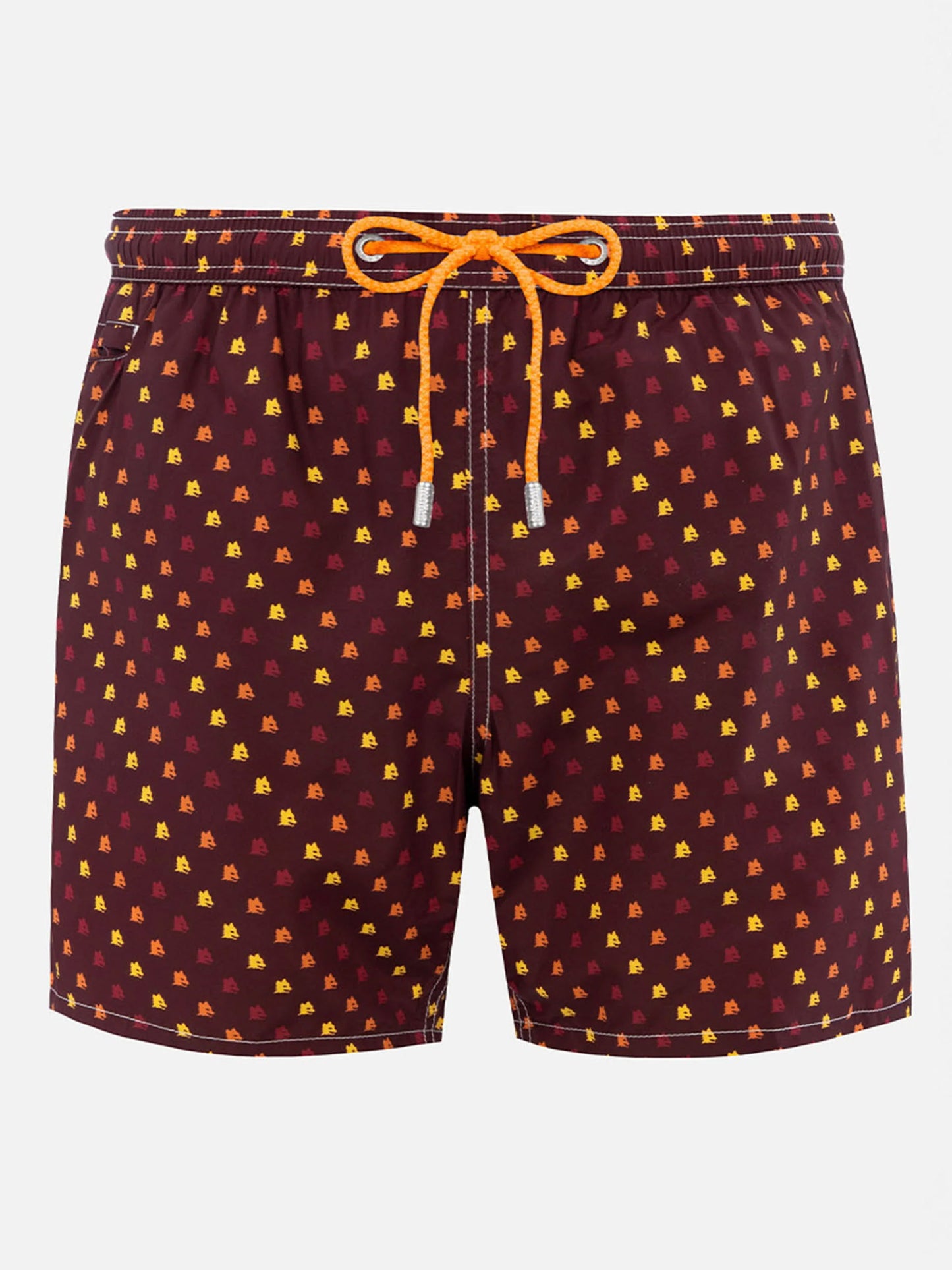 Leichte Badehose aus Stoff mit Roma-Print | AS ROMA SPECIAL EDITION