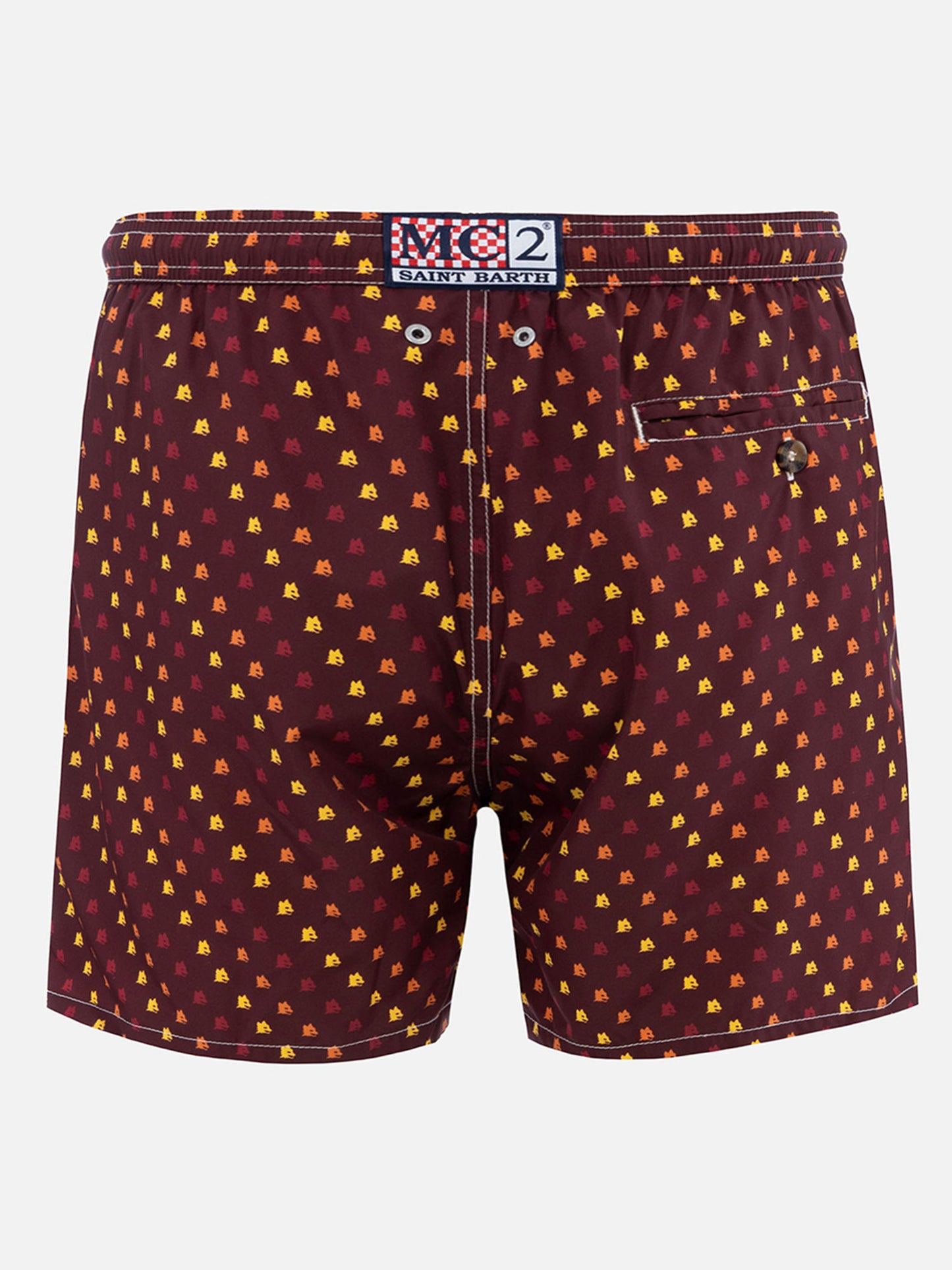 Badeshorts für Herren aus leichtem Stoff Lighting Micro Fantasy mit Roma-Aufdruck | AS ROMA SPECIAL EDITION