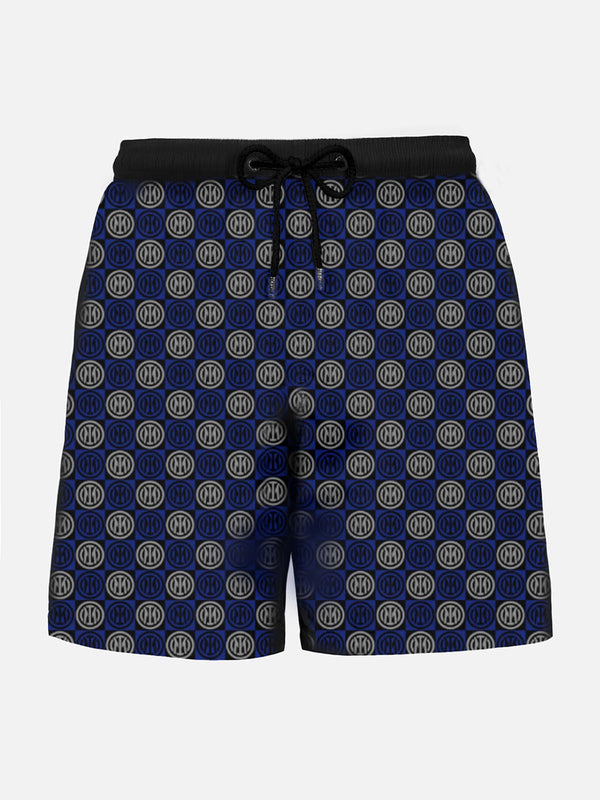 Lightweight fabric swim shorts Lighting with Inter print | INTER FC SPECIAL EDITION